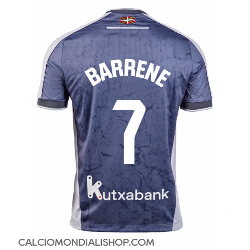 Maglie da calcio Real Sociedad Ander Barrenetxea #7 Seconda Maglia 2025-26 Manica Corta